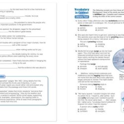 Vocabulary workshop unit 10 level g