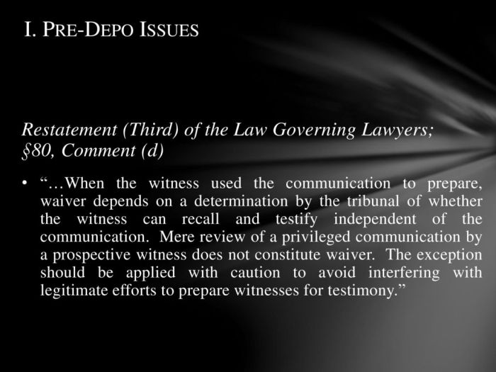 Restatement third of law governing lawyers