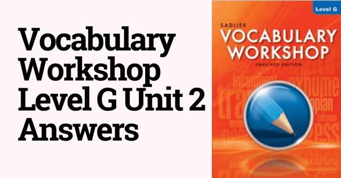 Vocabulary workshop unit 10 level g