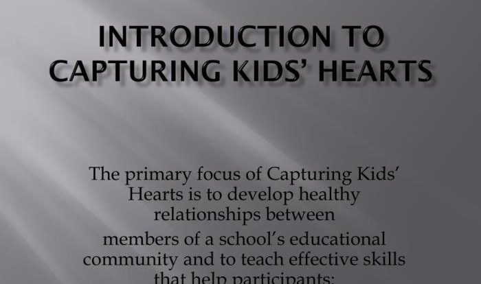 Capturing kids hearts excel model