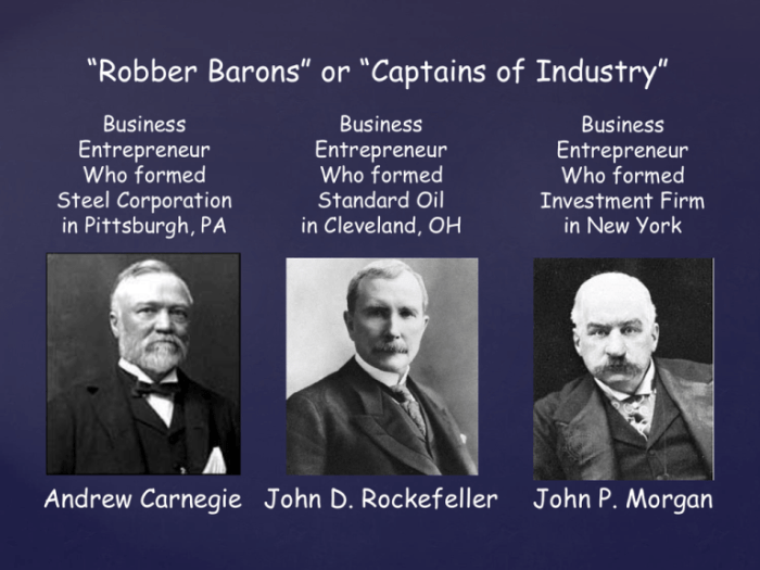 Industry captains robber barons facts